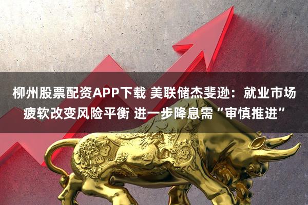 柳州股票配资APP下载 美联储杰斐逊：就业市场疲软改变风险平衡 进一步降息需“审慎推进”