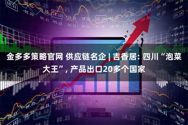 金多多策略官网 供应链名企 | 吉香居: 四川“泡菜大王”, 产品出口20多个国家